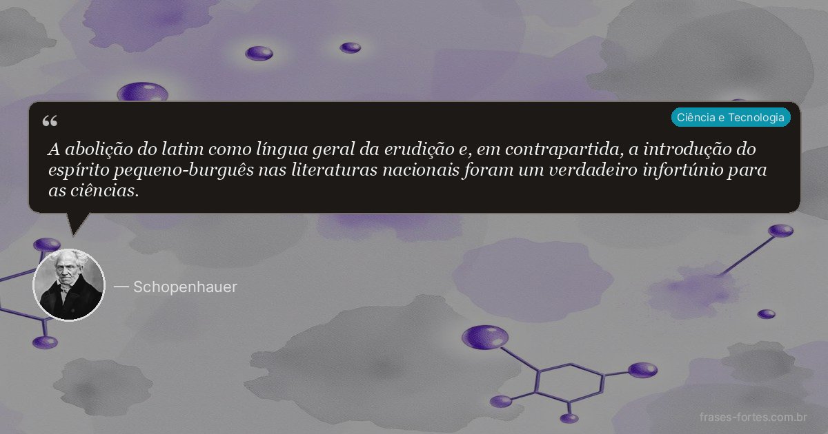 Frase de Schopenhauer
