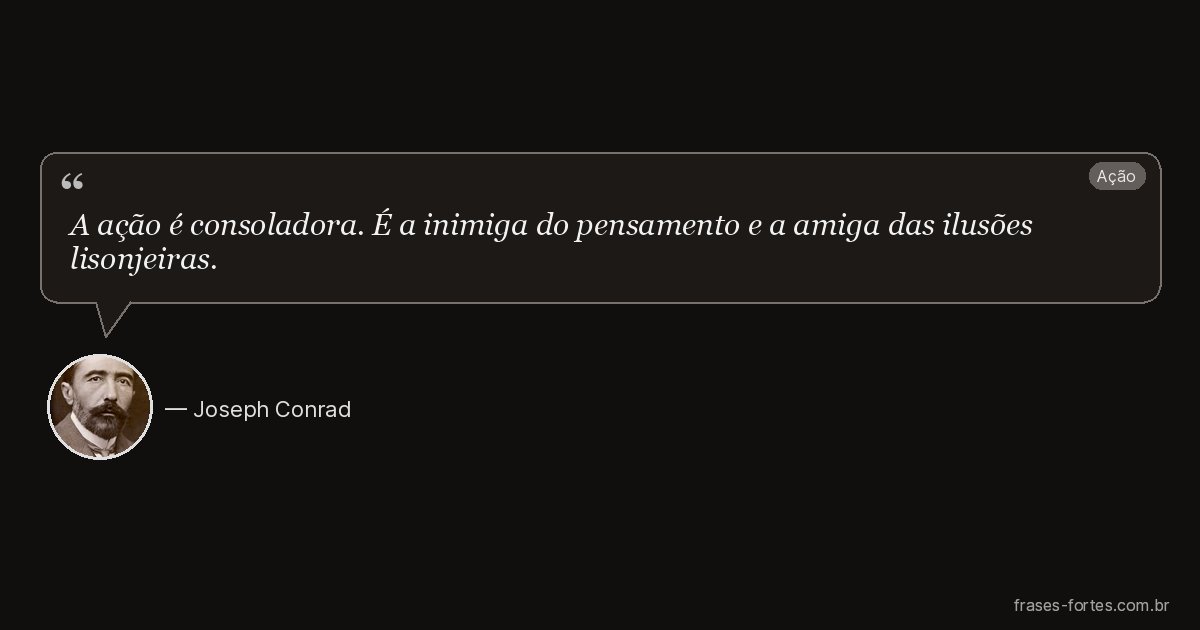 Frase de Joseph Conrad