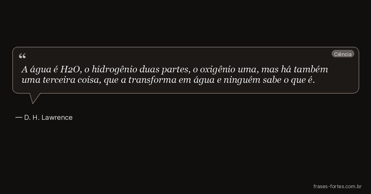 Frase de D. H. Lawrence