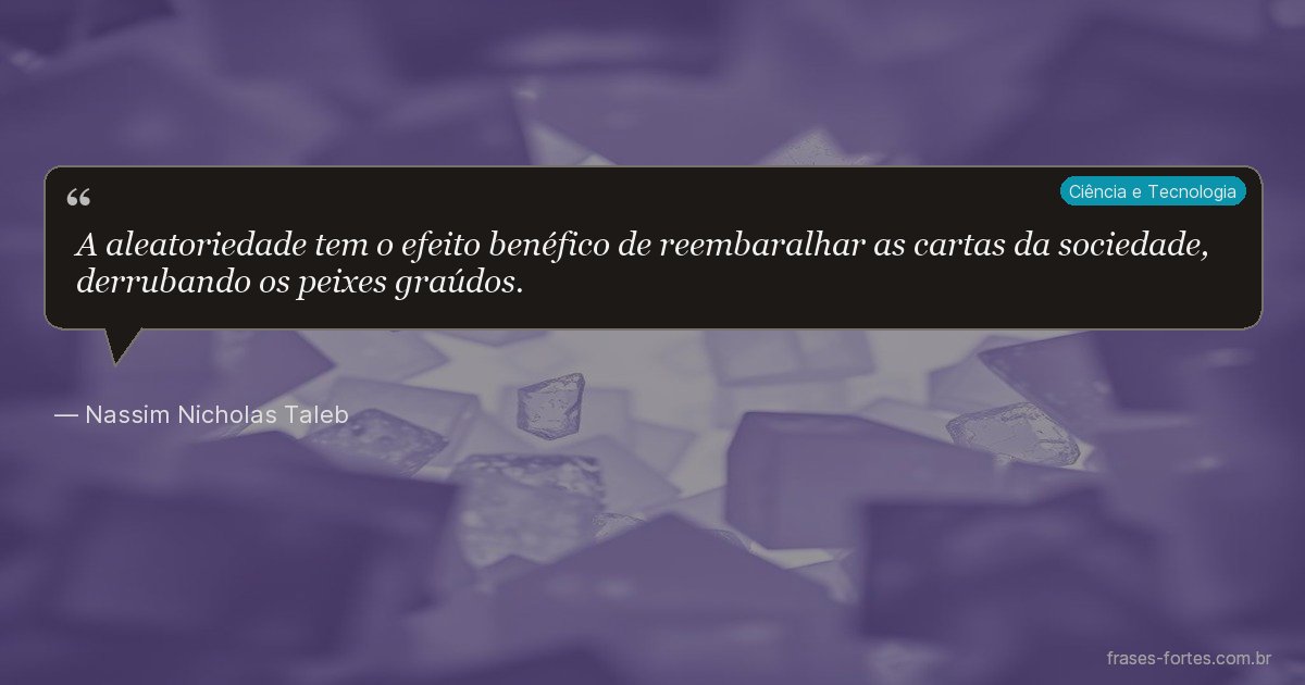 Frase de Nassim Nicholas Taleb
