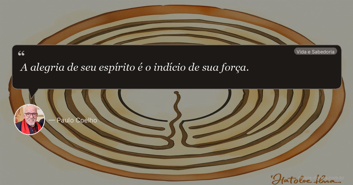 Frase de Paulo Coelho