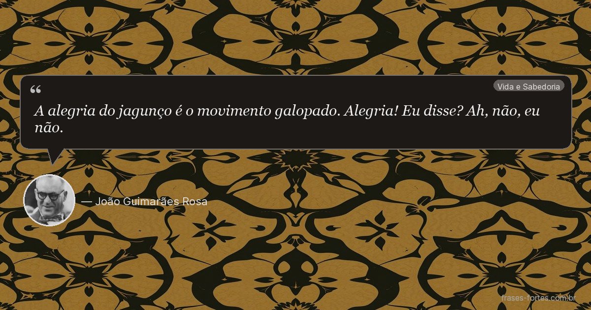 Frase de João Guimarães Rosa