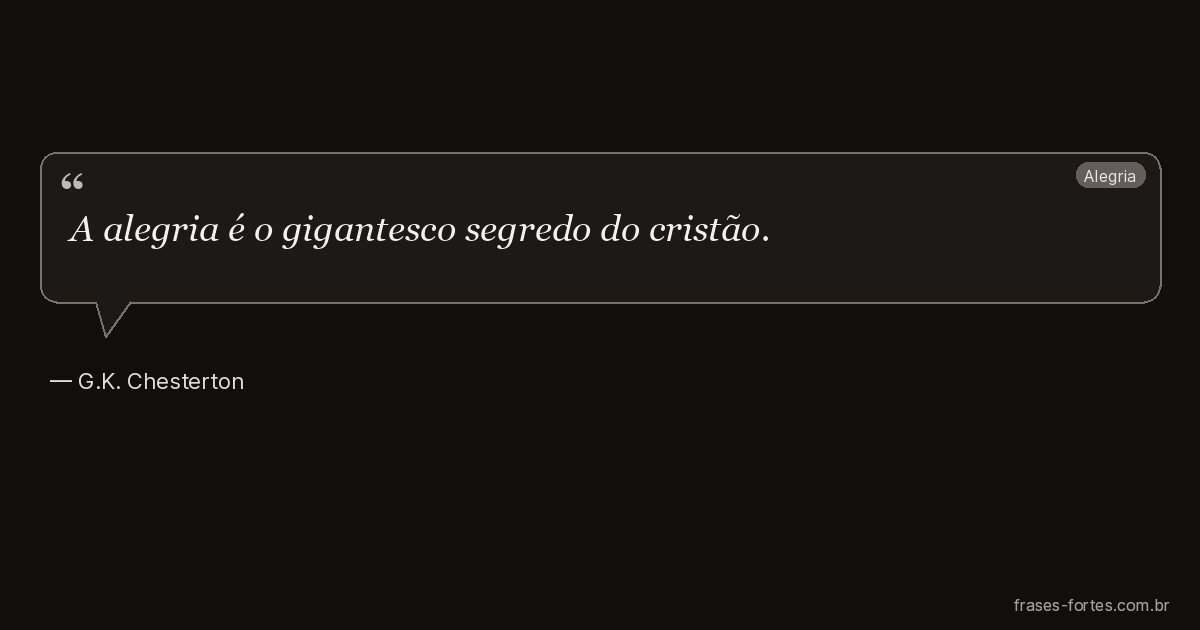 Frase de G.K. Chesterton