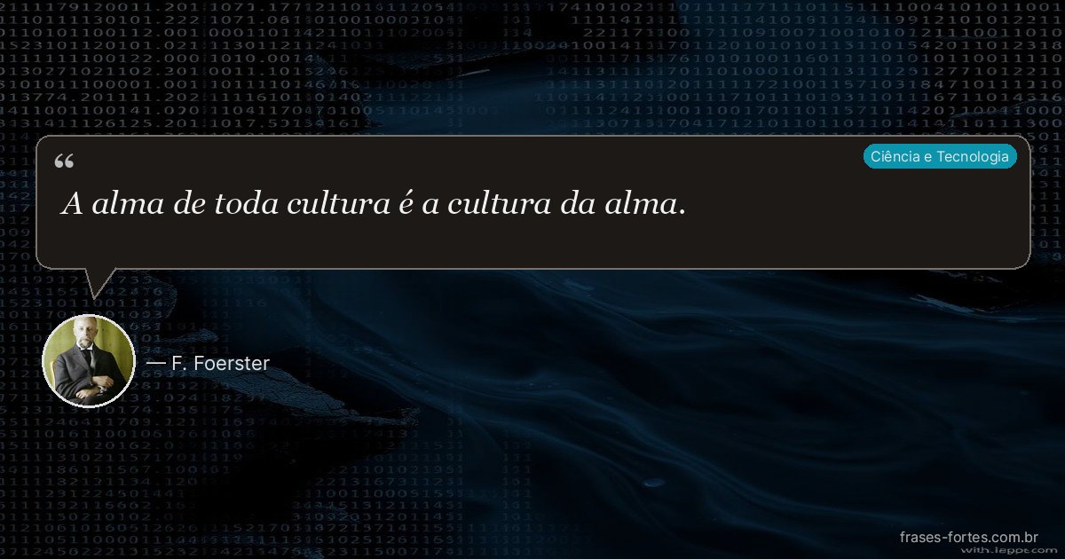 Frase de F. Foerster