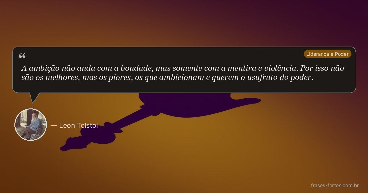 Frase de Leon Tolstoi