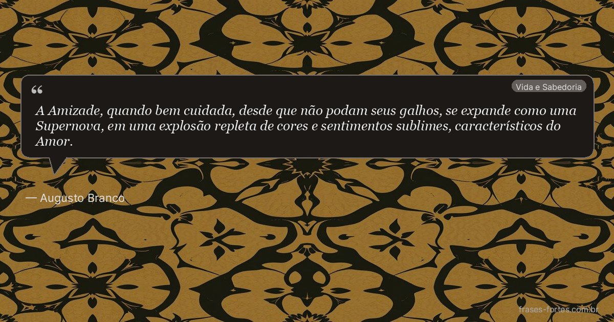 Frase de Augusto Branco