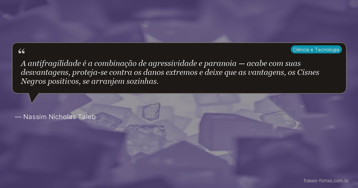 Frase de Nassim Nicholas Taleb