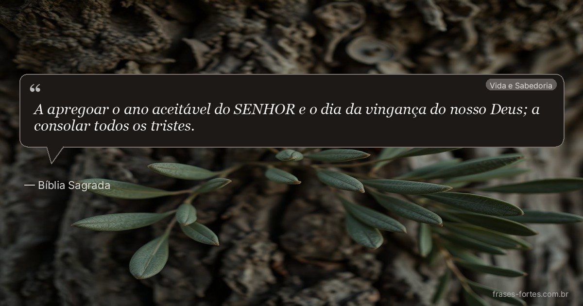 Frase de Bíblia Sagrada