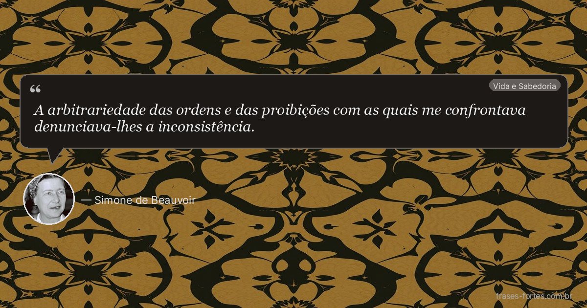 Frase de Simone de Beauvoir