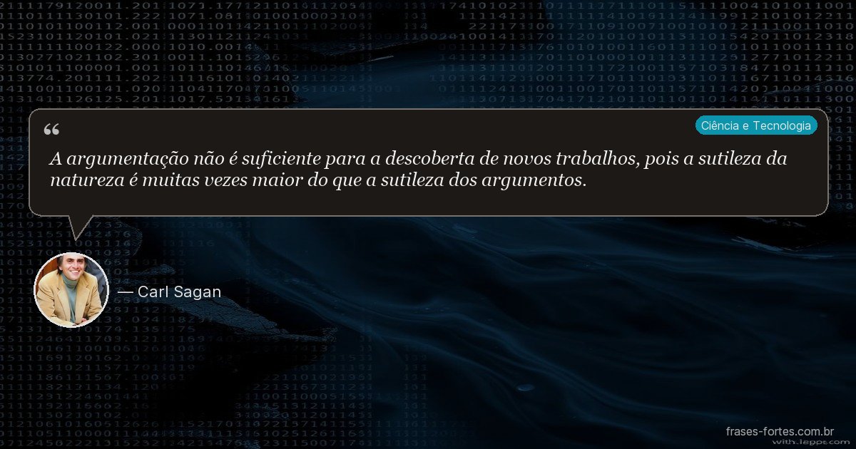 Frase de Carl Sagan