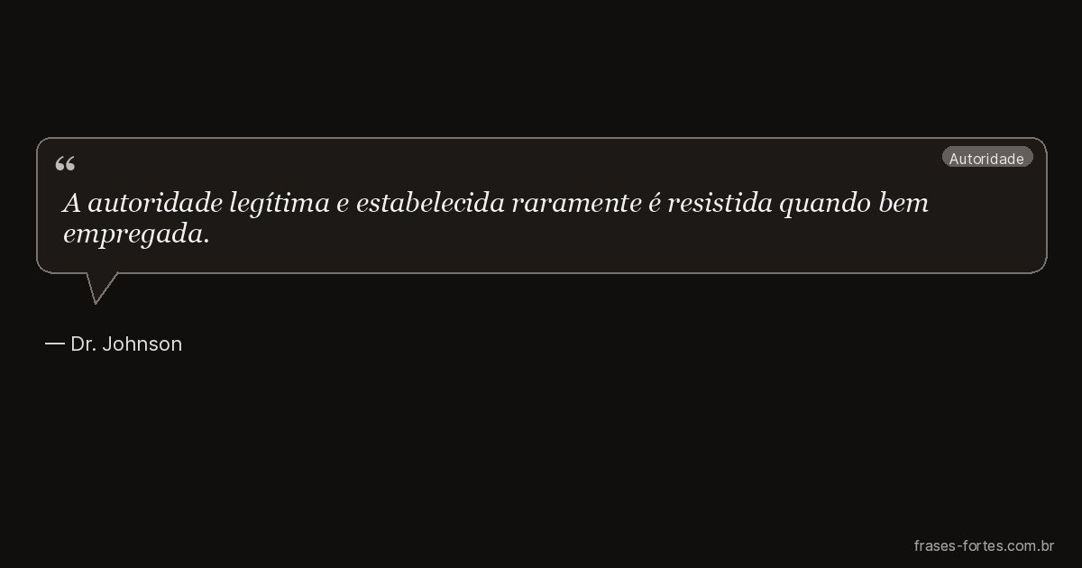 Frase de Dr. Johnson