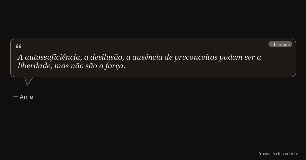 Frase de Amiel