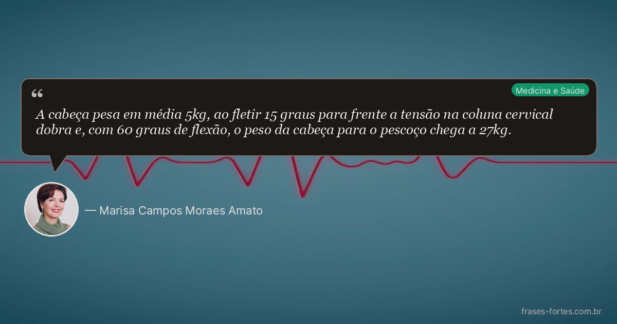 Frase de Marisa Campos Moraes Amato