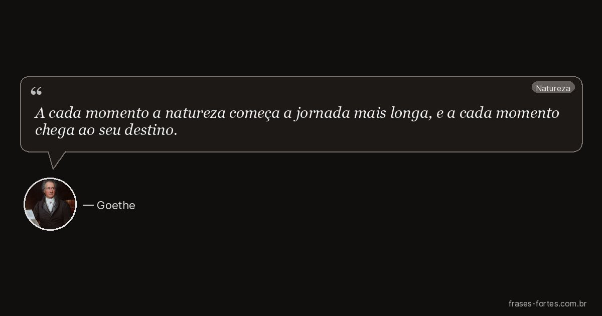 Frase de Goethe