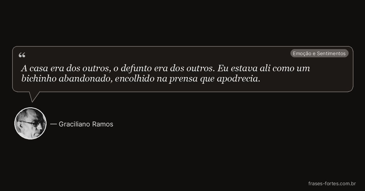 Frase de Graciliano Ramos