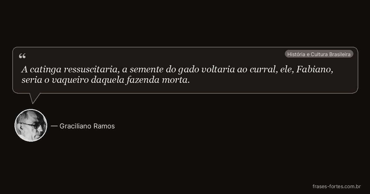 Frase de Graciliano Ramos