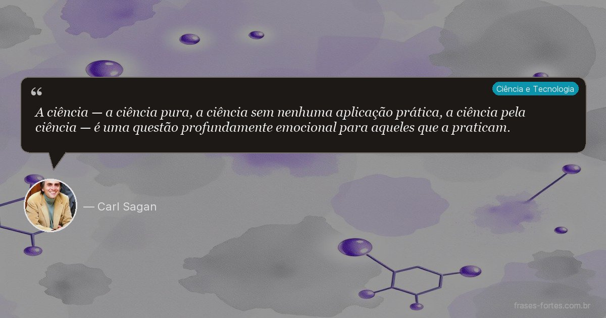 Frase de Carl Sagan