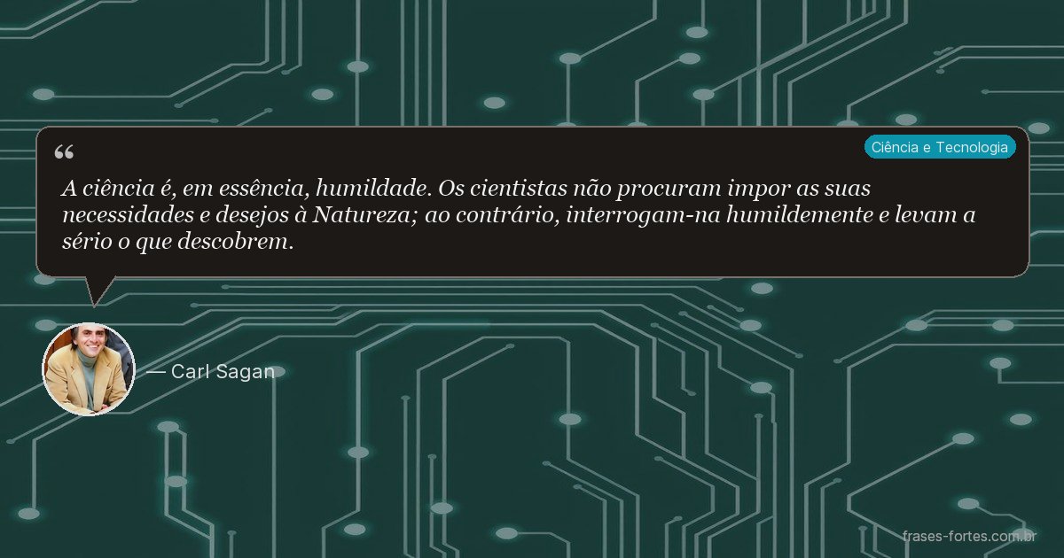 Frase de Carl Sagan