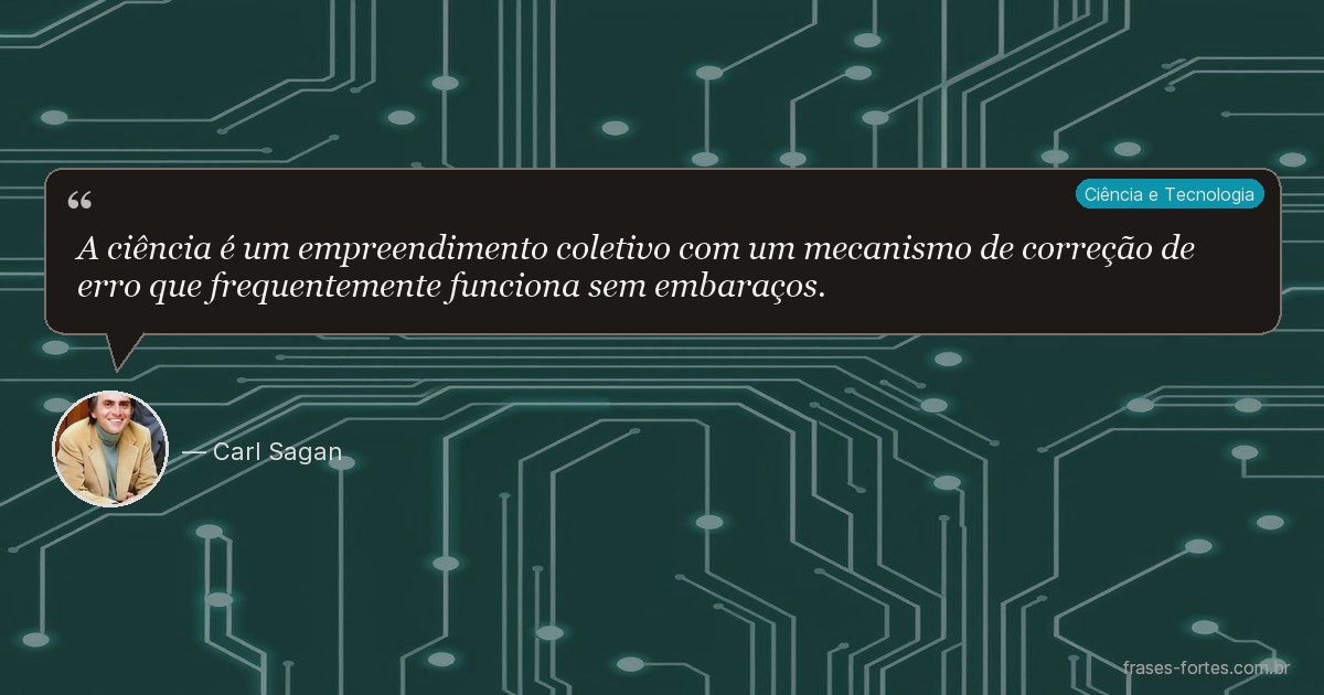 Frase de Carl Sagan