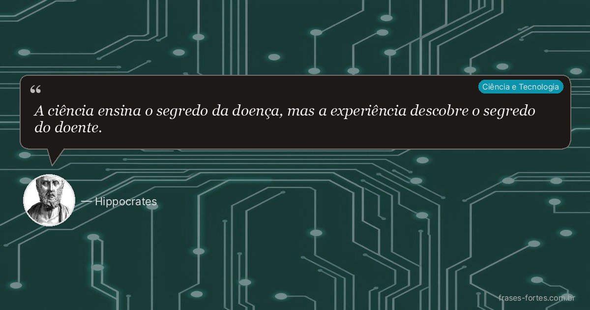 Frase de Hippocrates