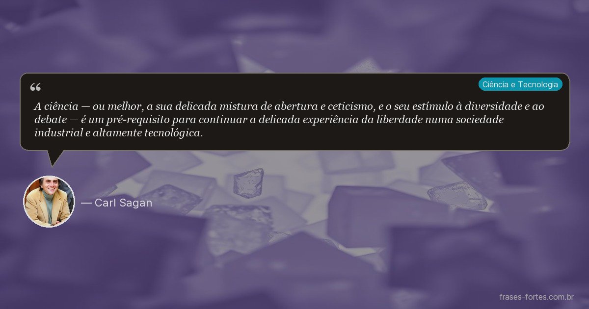 Frase de Carl Sagan