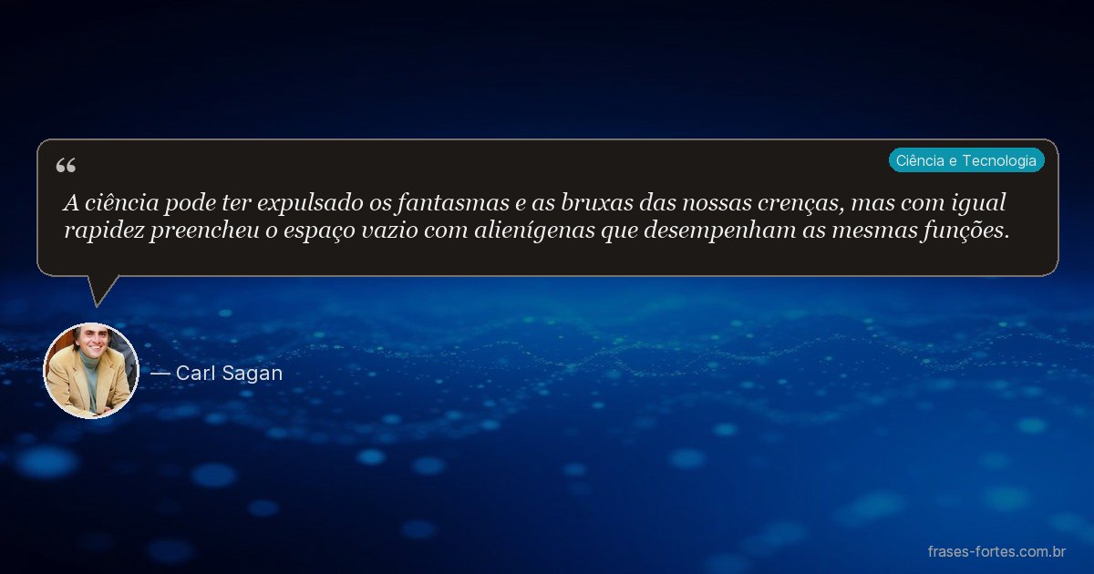 Frase de Carl Sagan