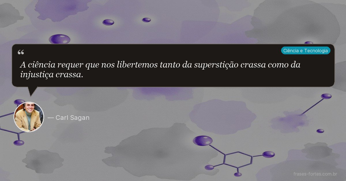 Frase de Carl Sagan