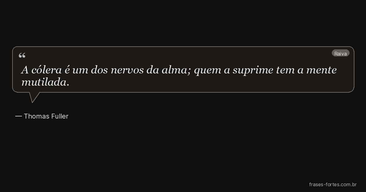Frase de Thomas Fuller