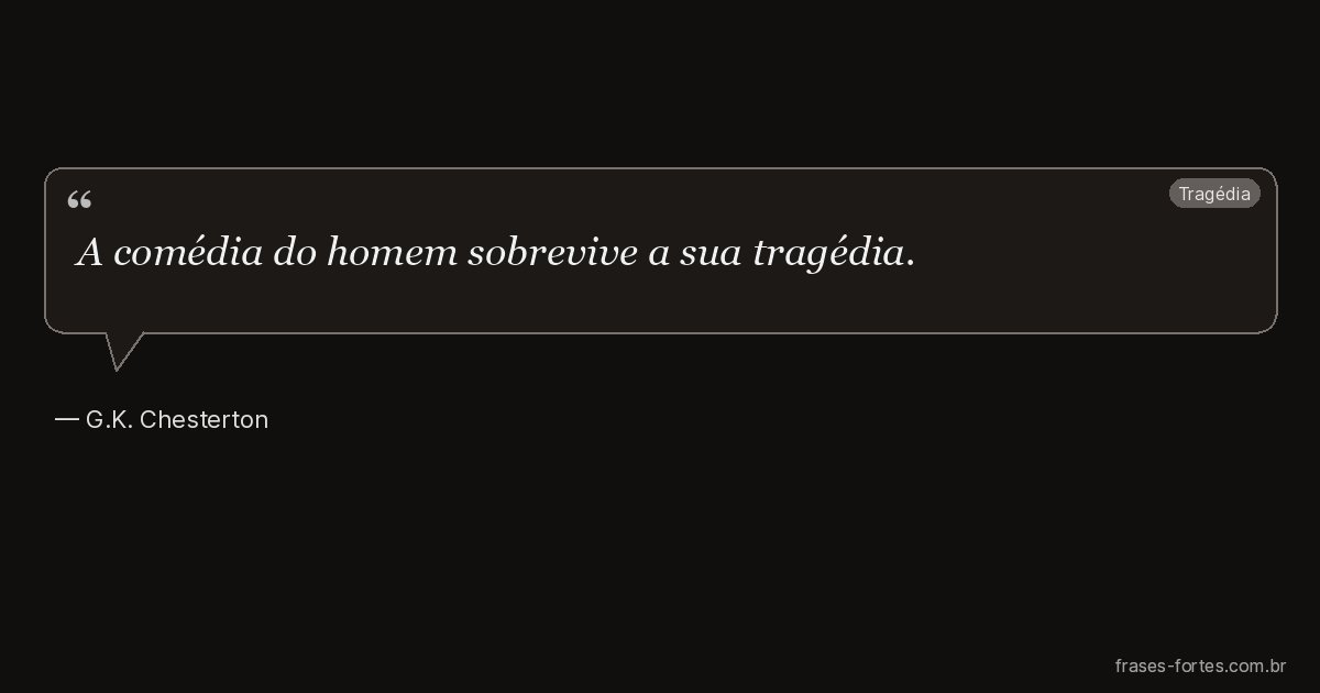 Frase de G.K. Chesterton