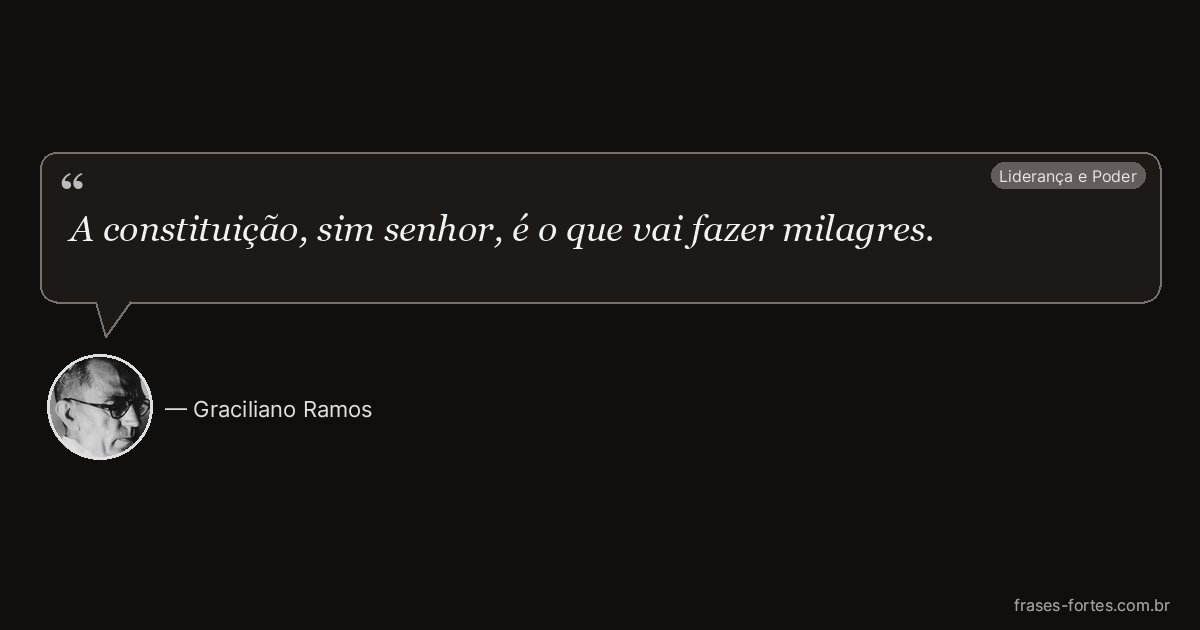 Frase de Graciliano Ramos