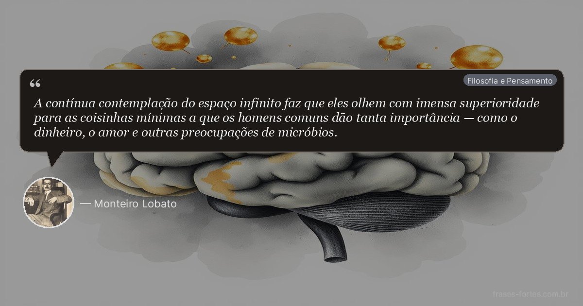 Frase de Monteiro Lobato