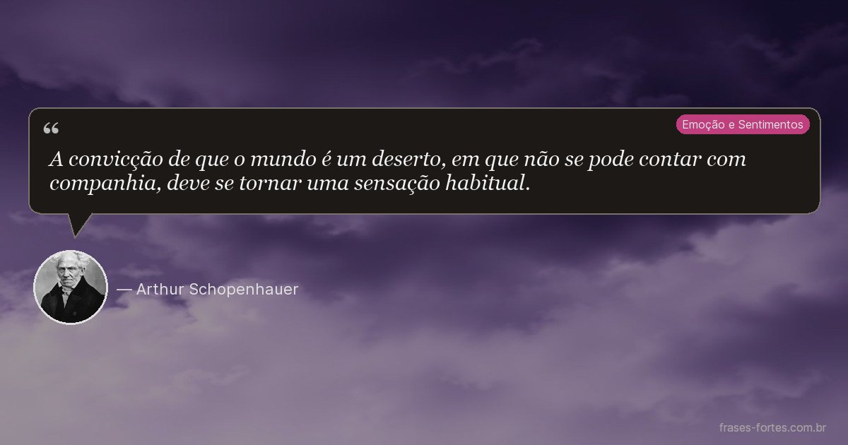 Frase de Arthur Schopenhauer
