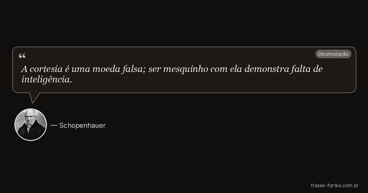 Frase de Schopenhauer