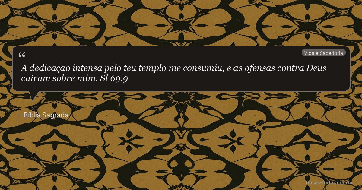 Frase de Bíblia Sagrada