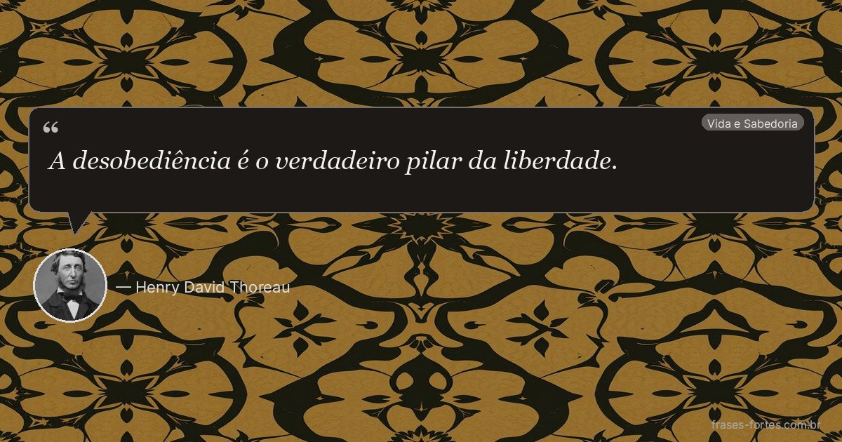 Frase de Henry David Thoreau