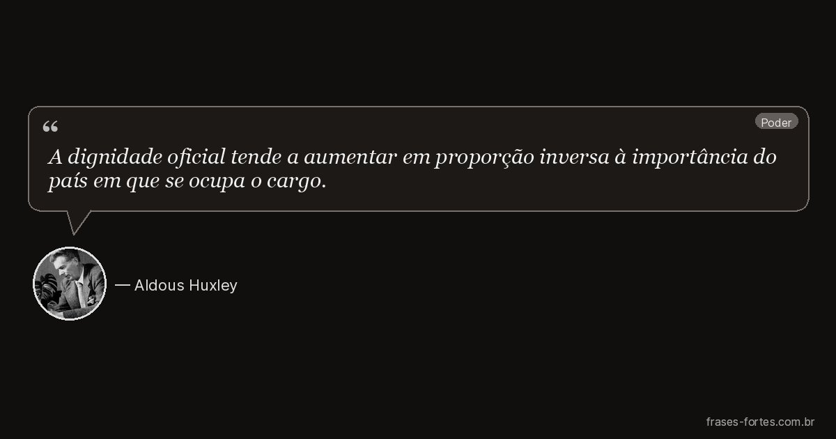 Frase de Aldous Huxley