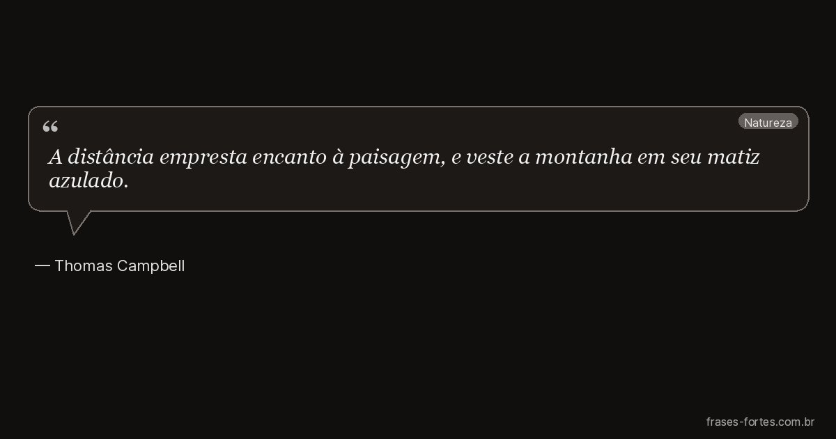 Frase de Thomas Campbell
