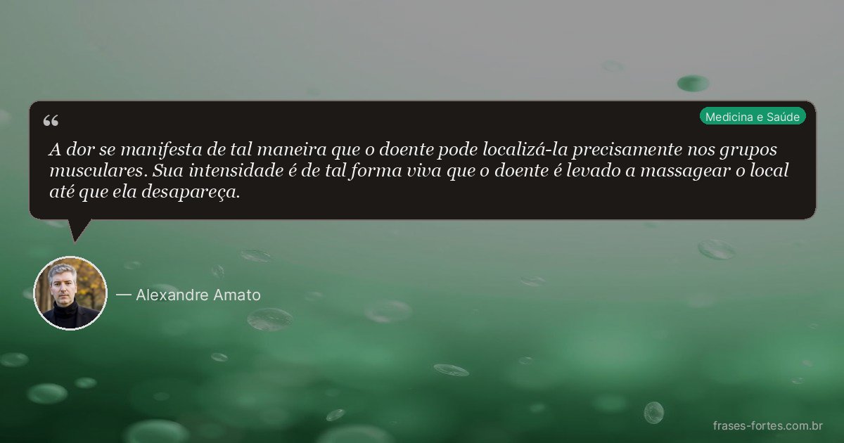 Frase de Alexandre Amato