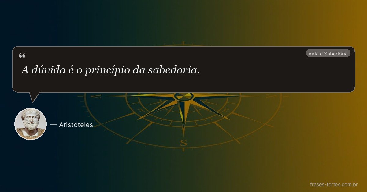 Frase de Aristóteles