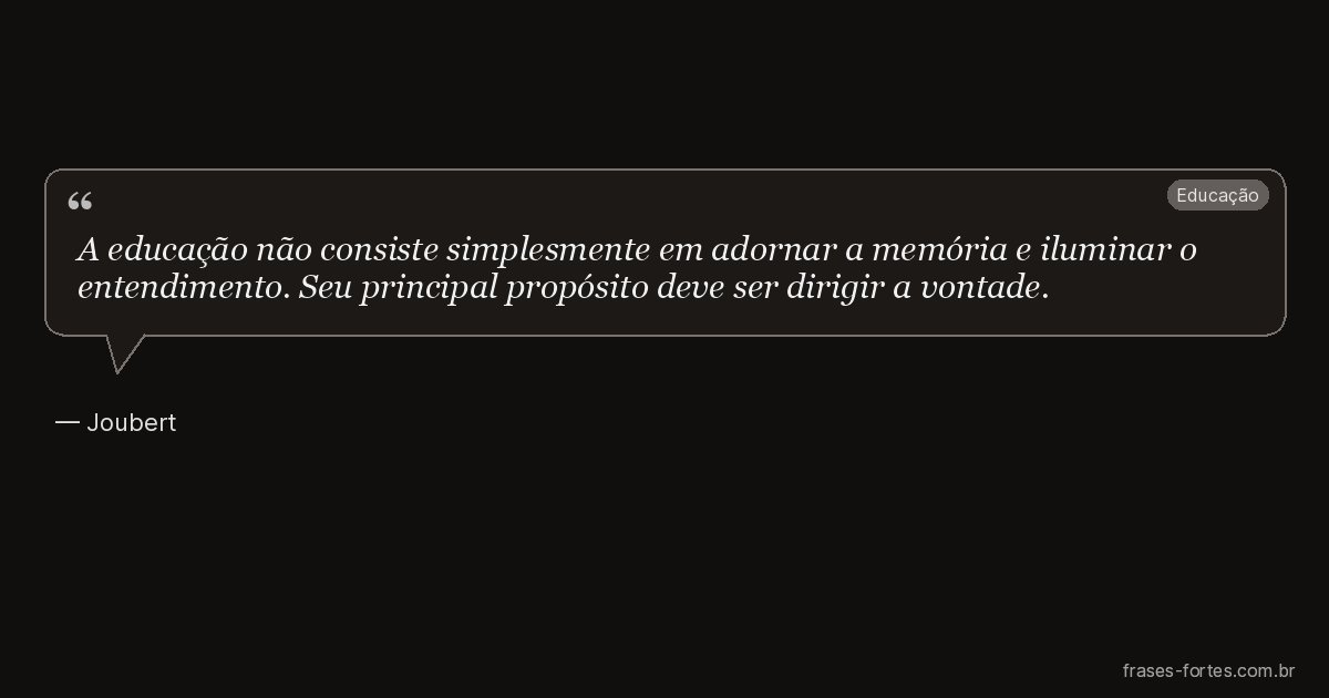 Frase de Joubert