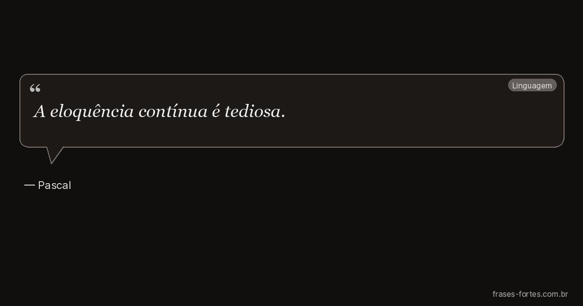 Frase de Pascal