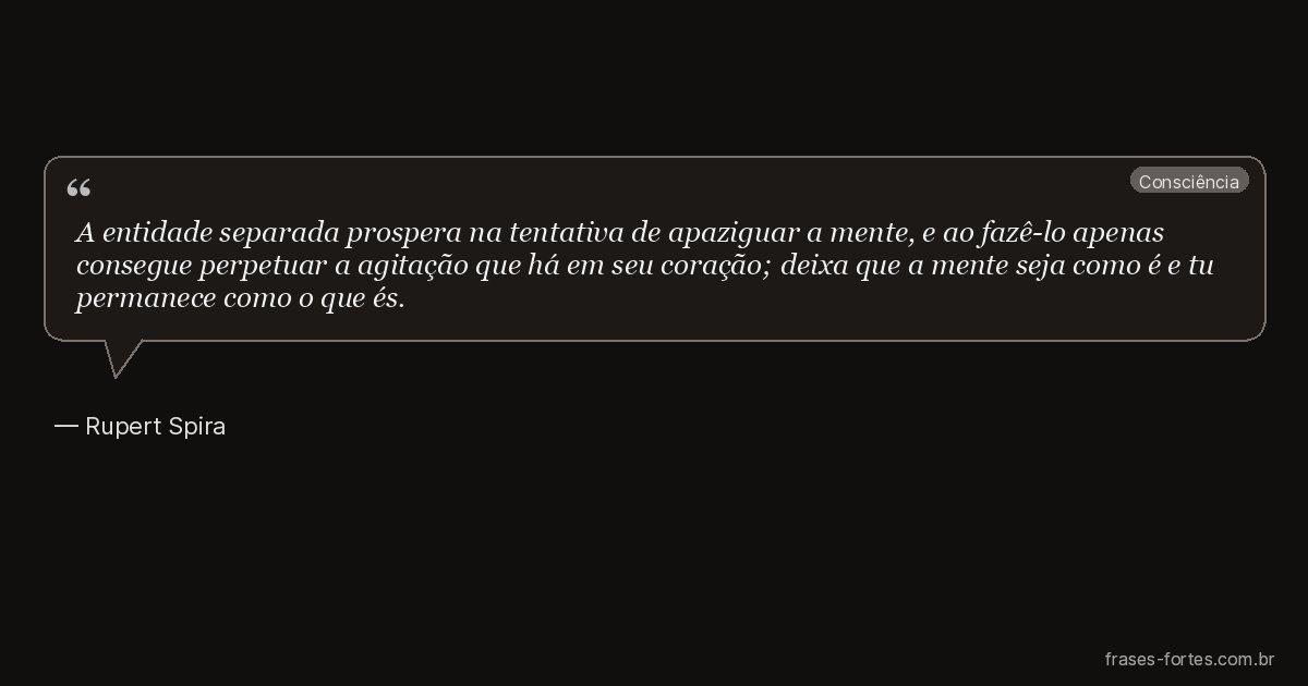 Frase de Rupert Spira