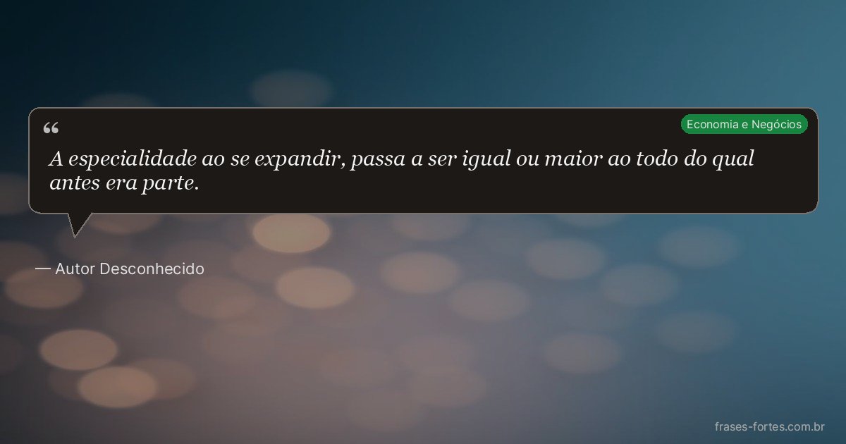 Frase de Autor Desconhecido
