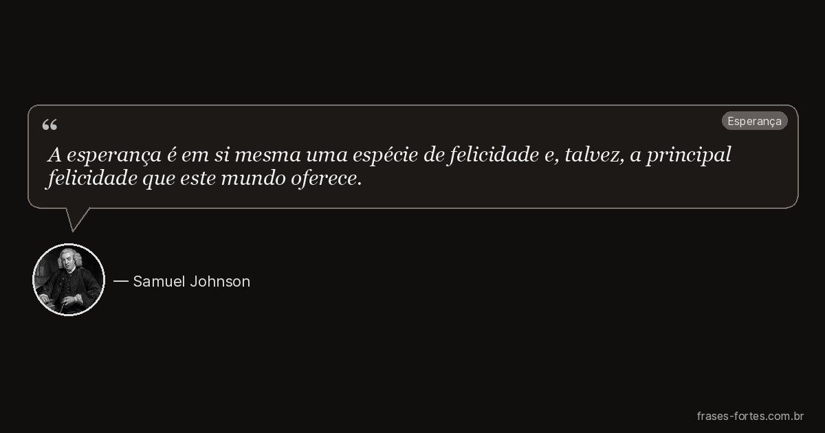 Frase de Samuel Johnson