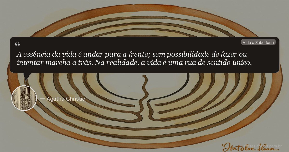 Frase de Agatha Christie