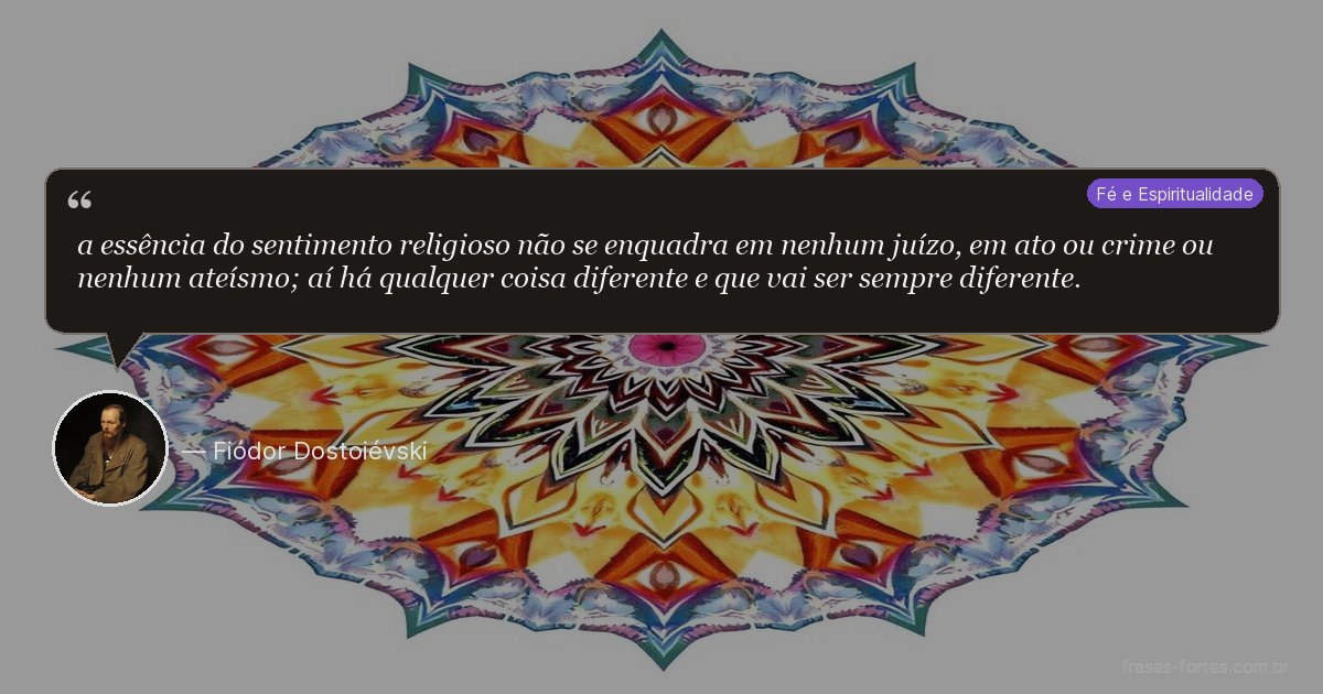 Frase de Fiódor Dostoiévski