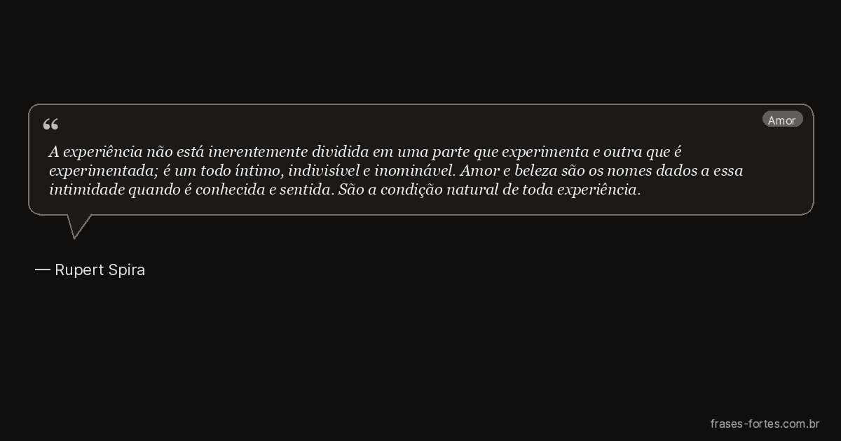 Frase de Rupert Spira