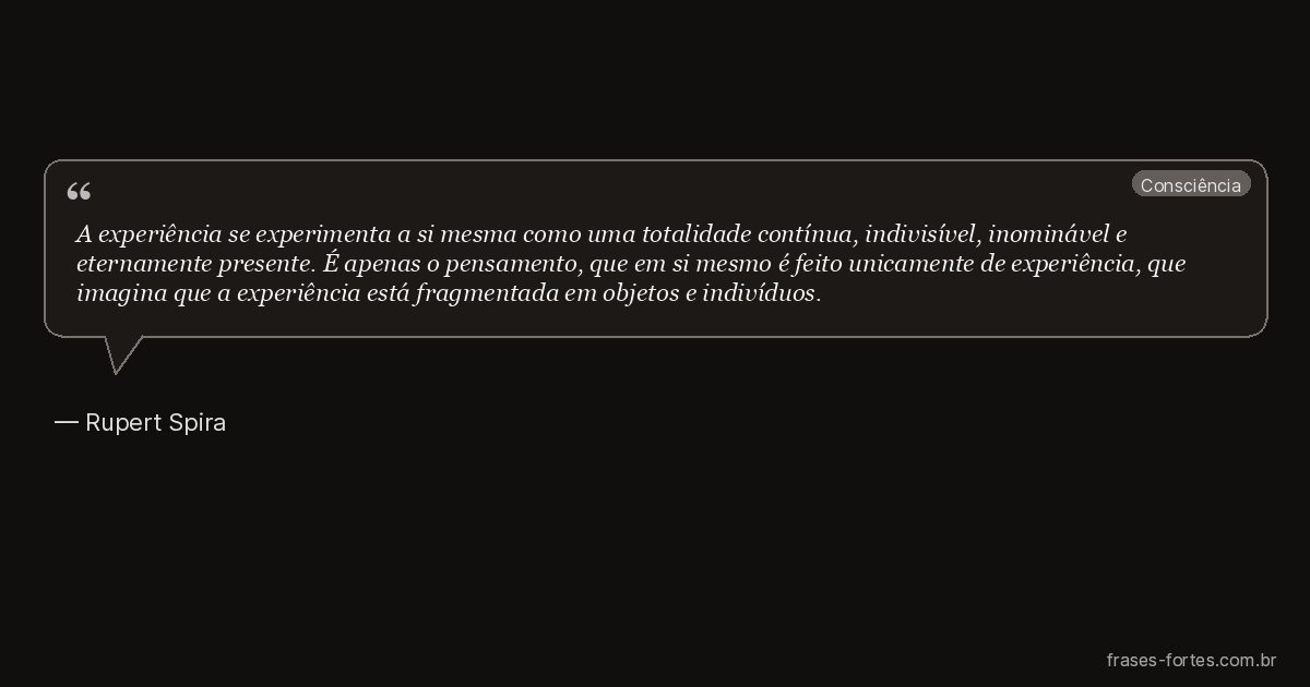 Frase de Rupert Spira