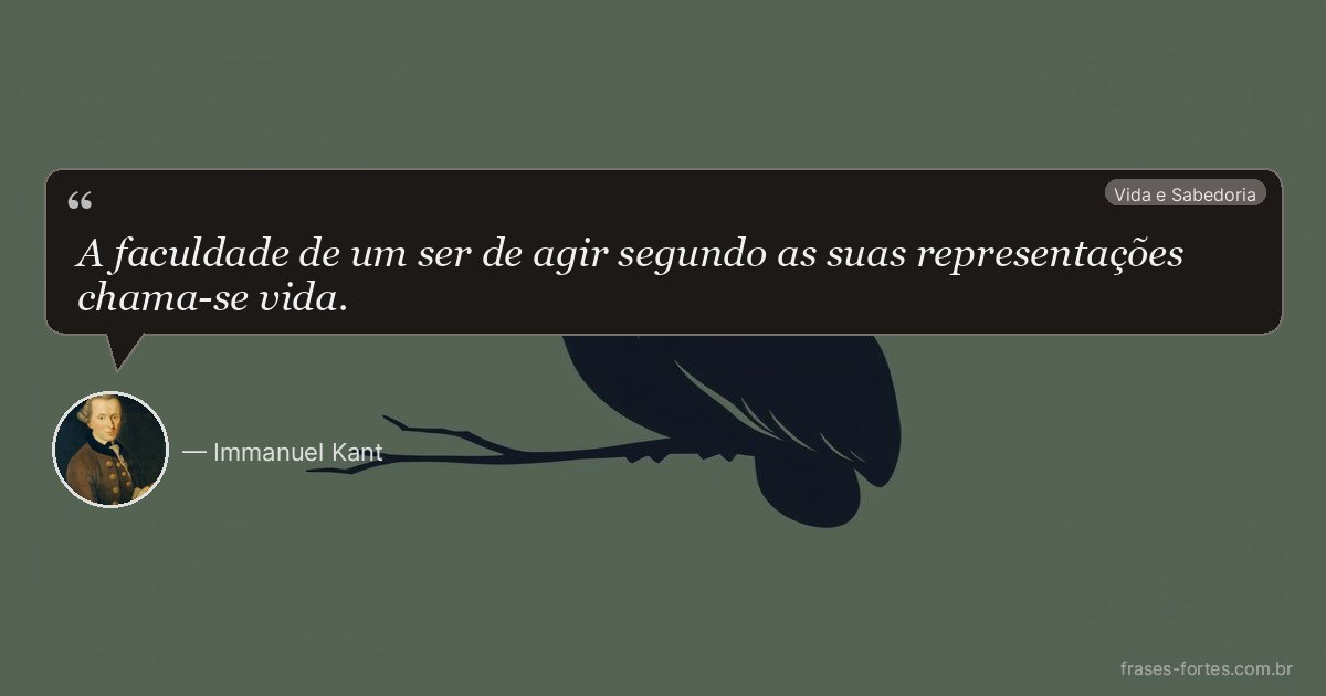 Frase de Immanuel Kant