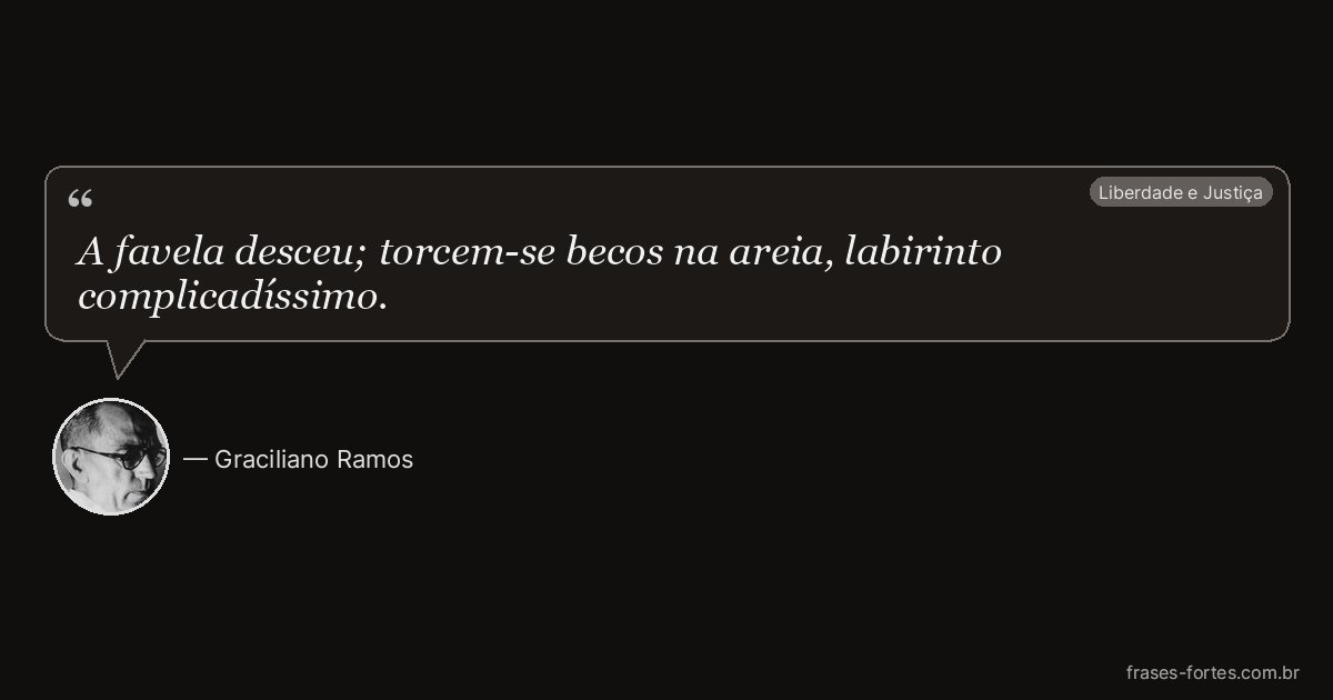Frase de Graciliano Ramos